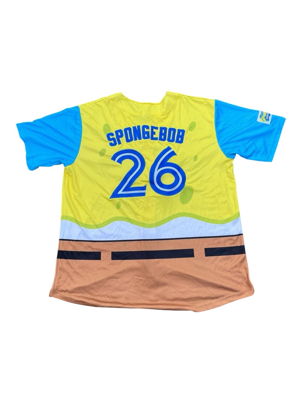 New Toronto Blue Jays SpongeBob Baseball Jersey Size XL - Picture 3 of 3